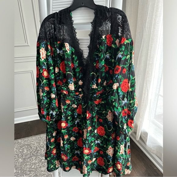 Anthropologie Lacy V-Neck Mini Dress size 18w - Picture 2 of 10